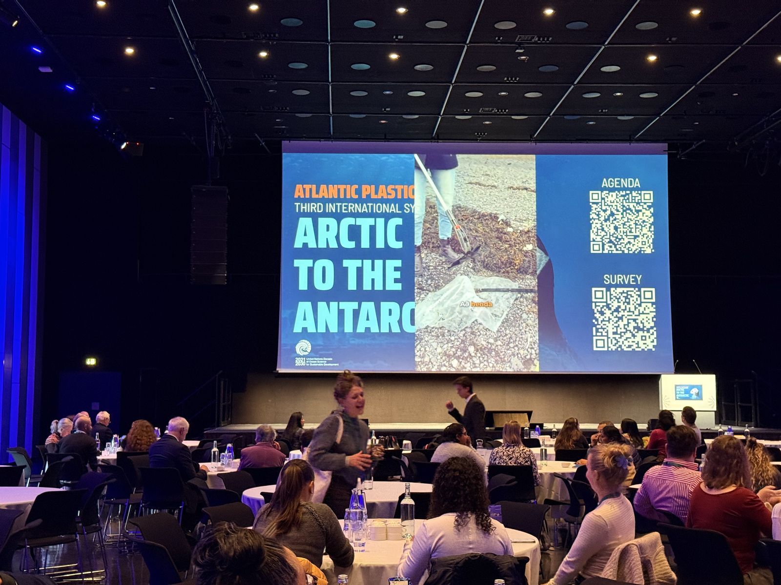 Participants in Silfurberg, Harpa, during the opening plenary of Atlantic Plastics 2026