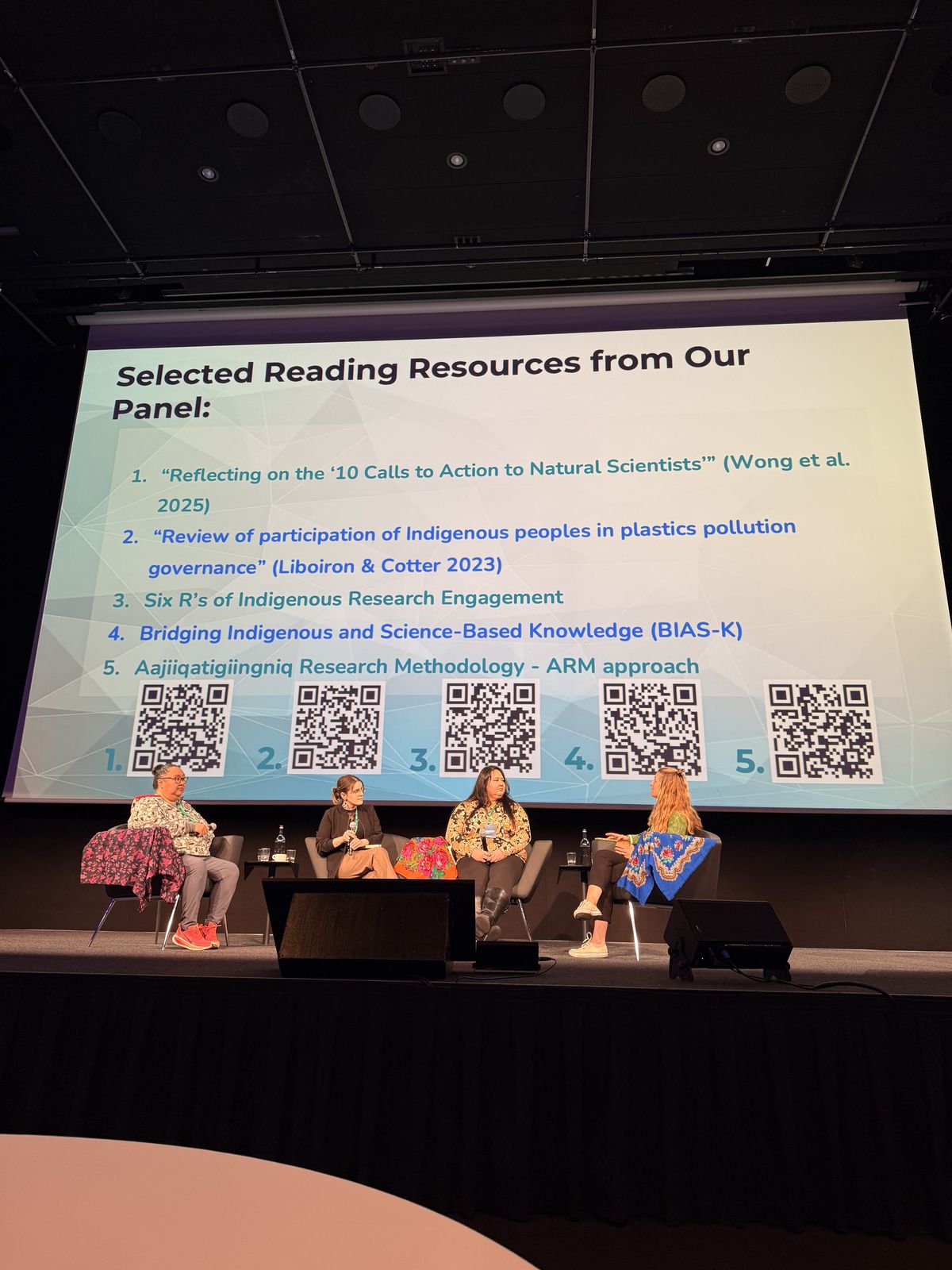 The panel on Indigenous approaches to plastic pollution at Atlantic Plastics 2026